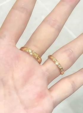 男女戒指可调节情侣饰品礼物