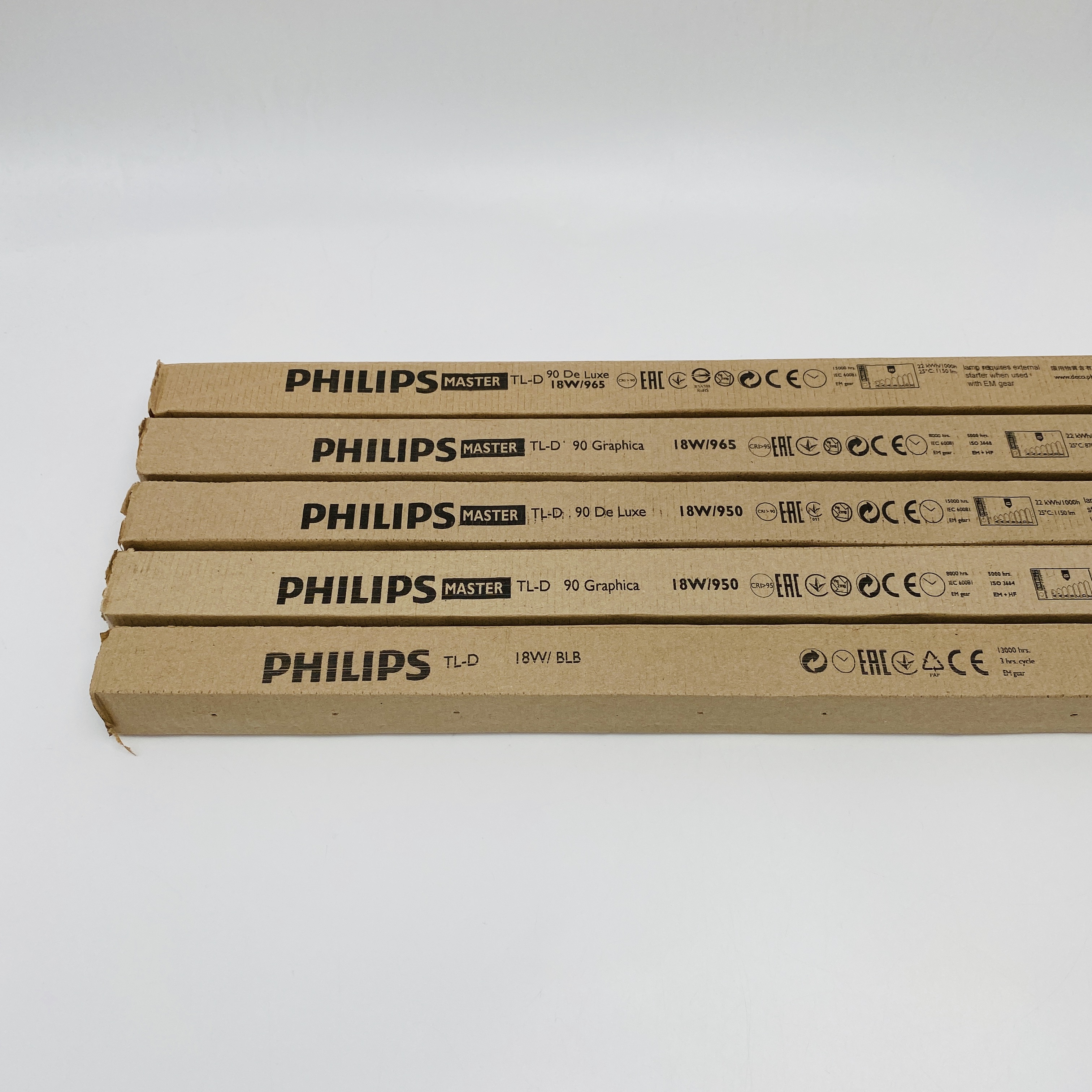 飞利浦D65对色灯箱D50看色灯管UV光源TL-D90 De Luxe950色评灯965 - 图0