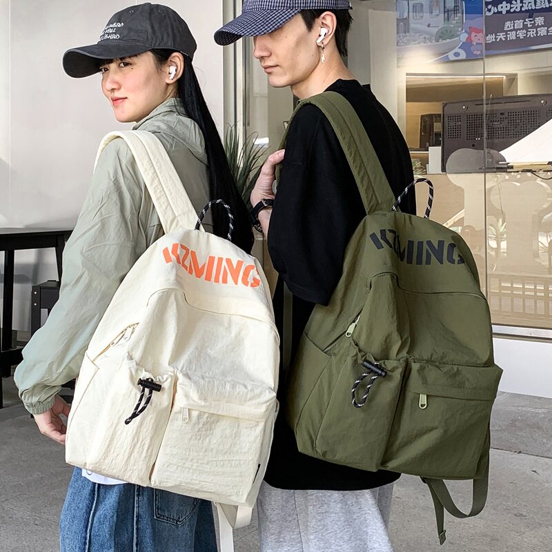Backpack for men and women casual simple style sports travel backpack student school bag large capacity lightweight waterproof backpack