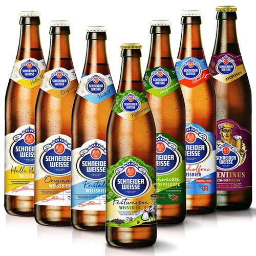德国原装进口施纳德330/500ml*5/6瓶啤酒 殿堂级精酿德啤多款口味 - 图1