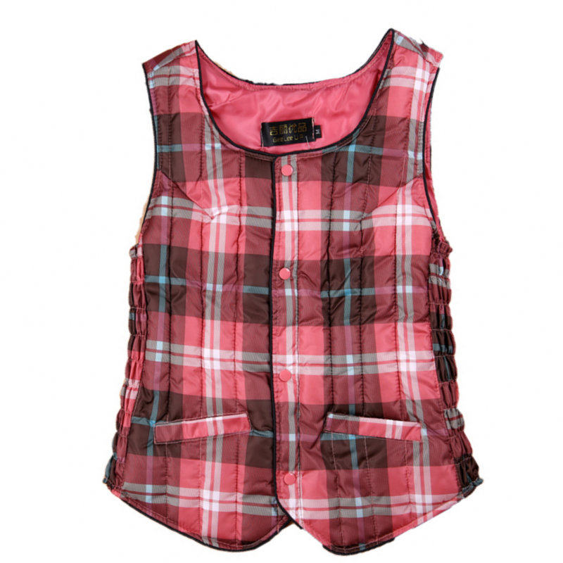 女马甲羽绒棉背心秋冬丝棉衣格子弹力修身显瘦保暖内穿夹棉马夹,淘宝优惠券,粉丝福利购,淘宝优惠卷