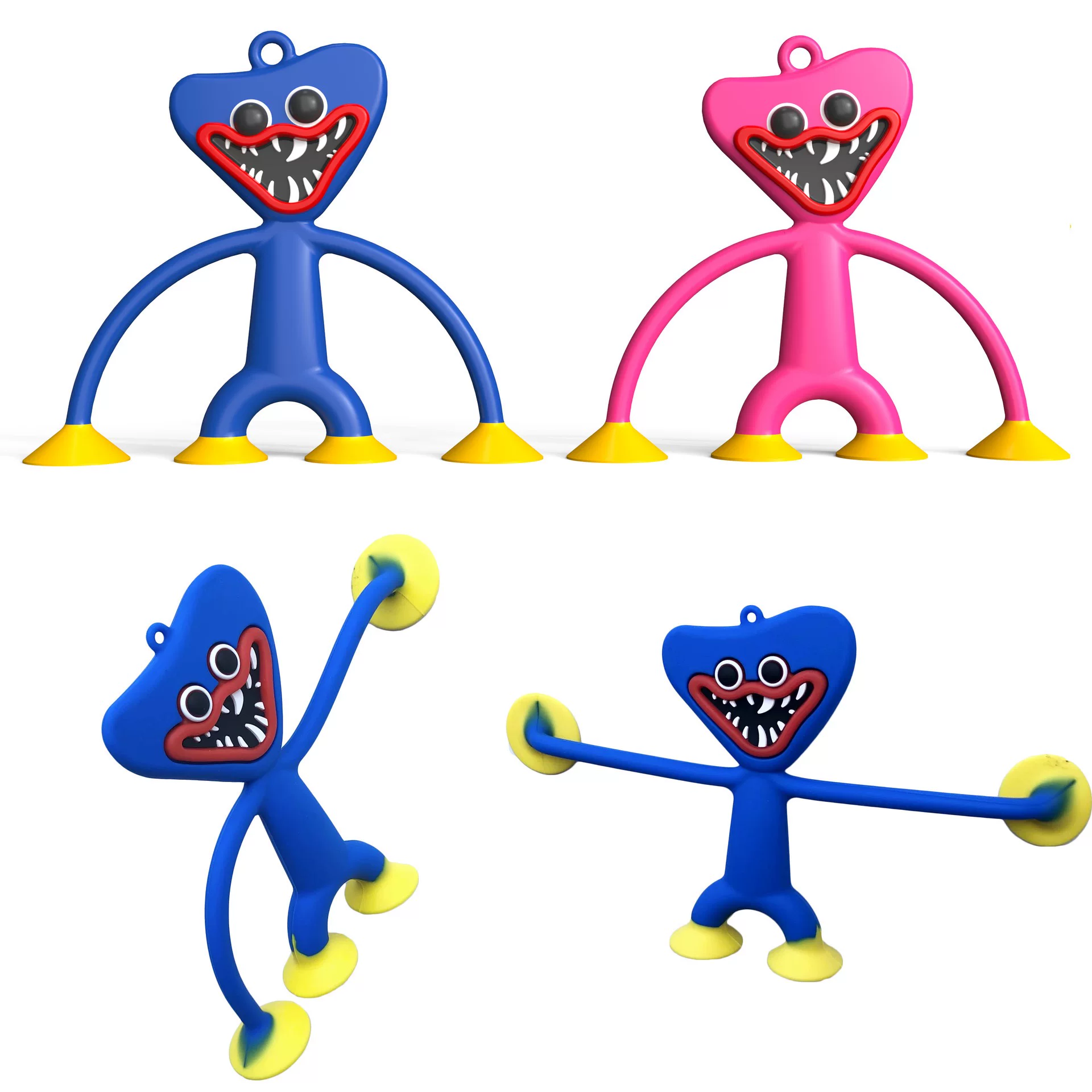 Игрушка Poppy Playtime с присоской, монстры- sausage huggy wuggy ключодержатель