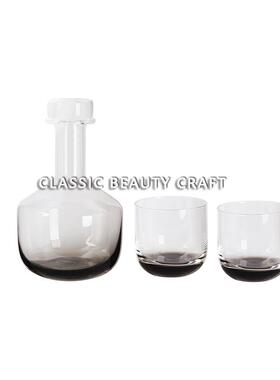 轻奢样板间酒柜组合摆件售楼处水吧创意酒具醒酒器酒杯搭配装饰品