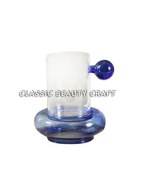 现代样板间软装饰品卧室飘窗托盘组合摆件透明暴力熊香薰蜡烛