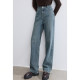 Betu high-waisted ສີຕົ້ນສະບັບ jeans ກາງເກງຂາກວ້າງຂອງແມ່ຍິງ 2026 ພາກຮຽນ spring ກາງເກງກະທັດຮັດໃຫມ່