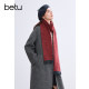 Betu high-end thickened wool coat 2024 winter new mid-length double-sided woolen coat