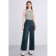 Betu Baitu Retro Embroidered High Waist Jeans Women's 2026 Spring New Small Original Color Wide Leg Pants