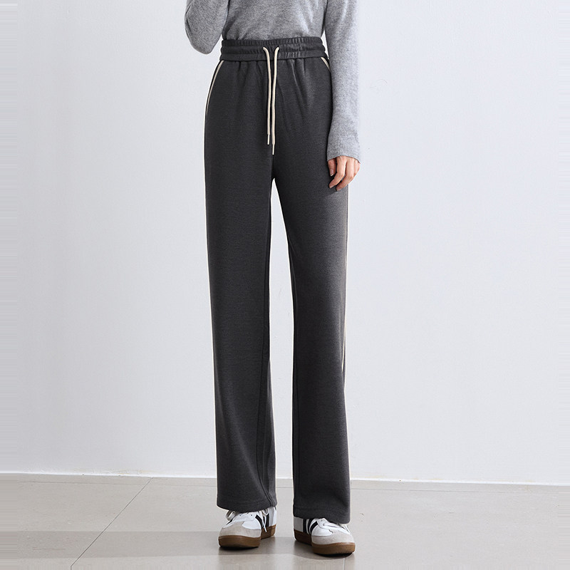 betu百图高腰卫衣裤女垂感阔腿裤2025年冬季新款显瘦休闲裤长裤,淘宝优惠券,粉丝福利购,淘宝优惠卷