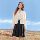 Betu Baitu French Color Dot Knitted Cardigan Women's 2026 Spring New Thin Butterfly Button Sweater Jacket