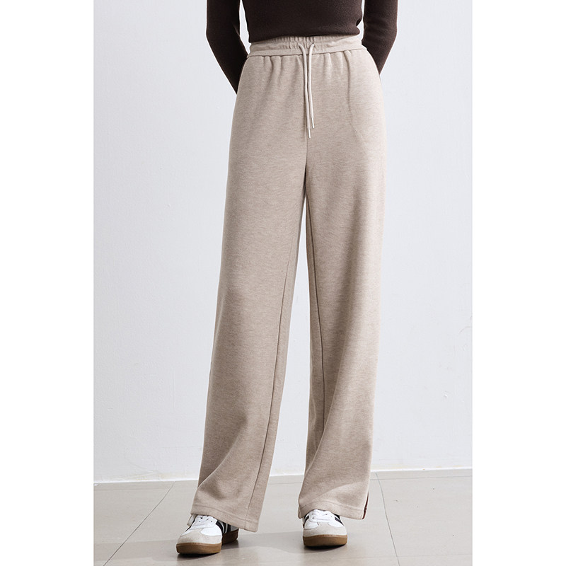 betu百图高腰卫衣裤女垂感阔腿裤2025年冬季新款显瘦休闲裤长裤,淘宝优惠券,粉丝福利购,淘宝优惠卷