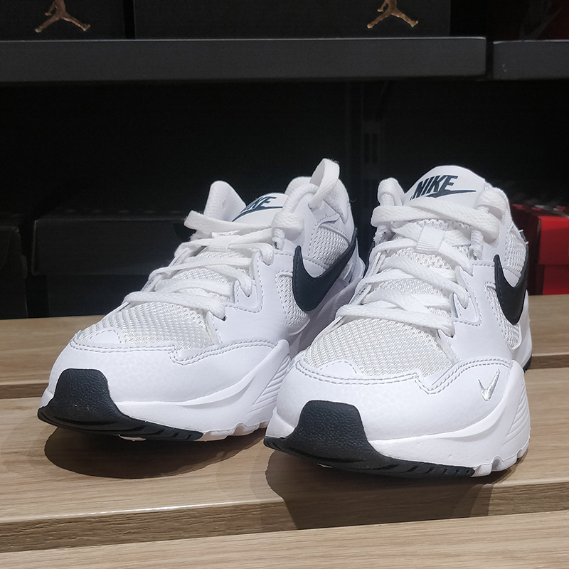 耐克女鞋Nike跑步鞋AIR MAX网面气垫缓震运动鞋子正品白色 CJ1671