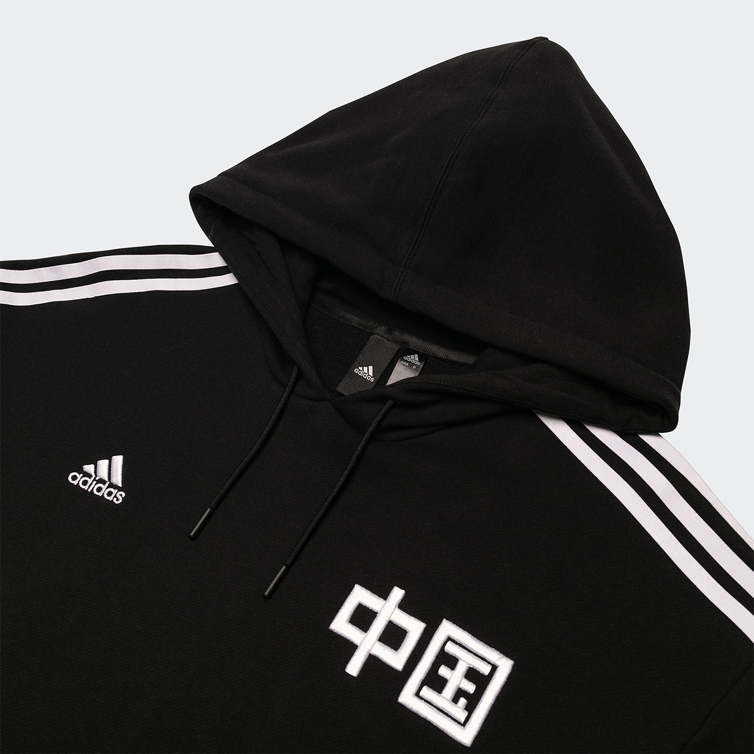 阿迪达斯女子卫衣Adidas秋冬新款中国logo运动服连帽套头衫HT9385