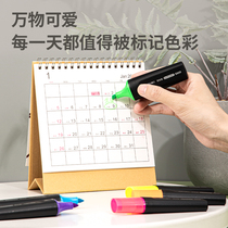 Able S600 Fluorescent Pen Mark Pen Mark Pen Students Colorful Endorsements Make Notes Handbooks Cute Creative Styling