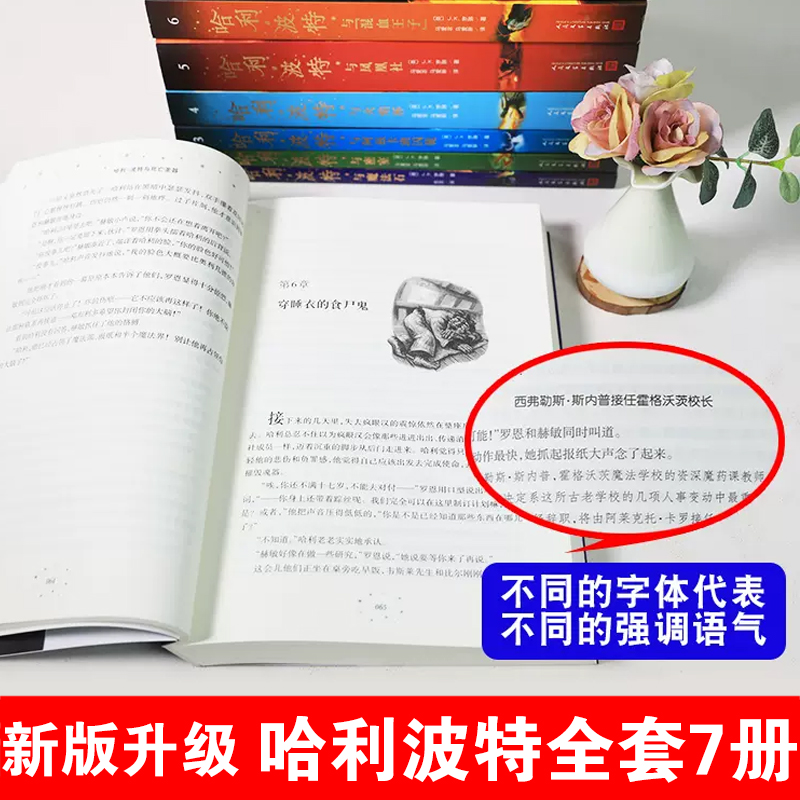 哈利波特与死亡圣器书正版初中七年级下阅读纪念版哈利波特系列十五周年珍藏版外国文学小说中小学生课外阅读书籍经典常谈朱自清著 - 图0