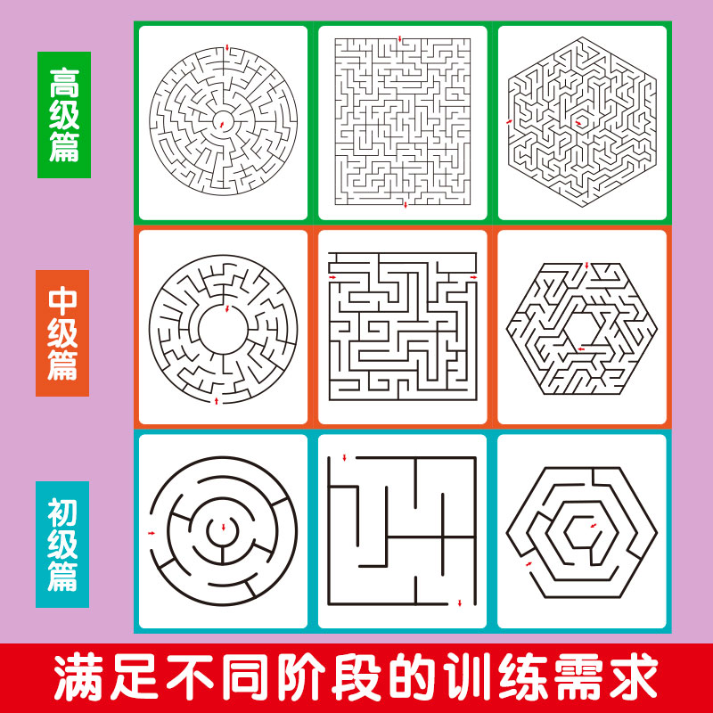 全3册 迷宫游戏思维逻辑专注力训练数独益智早教玩具书籍4-5岁绘本走迷宫书儿童3-6岁大冒险幼儿园幼小衔接智力开发视觉趣味优优鼠 - 图1