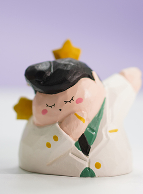 艾集摆件可爱桌面幸运生日礼物