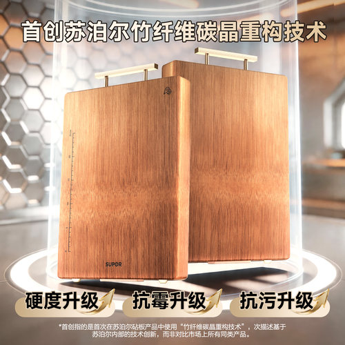 苏泊尔菜板防霉抗菌家用实木砧板竹双面切菜板水果案板厨房面刀板 - 图1