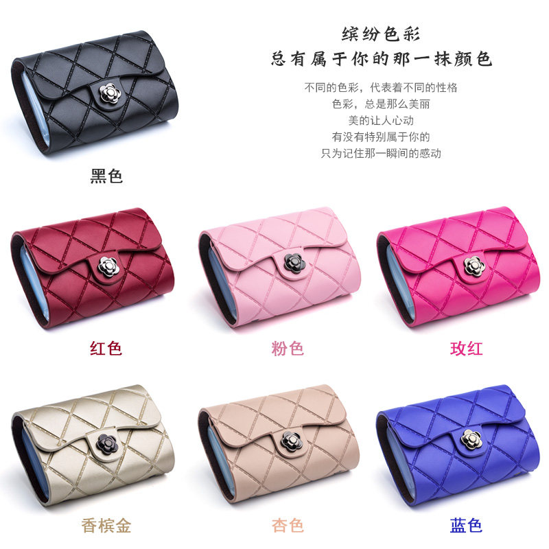 牛皮小卡包女式小巧多卡位银行卡套 爱尚服饰卡包