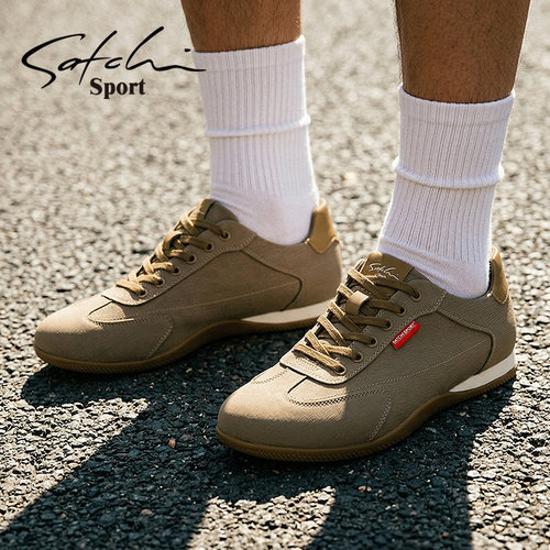 Satchi Sport/沙驰运动男德训鞋舒适阿甘鞋休闲春夏薄底运动板鞋 - 图0