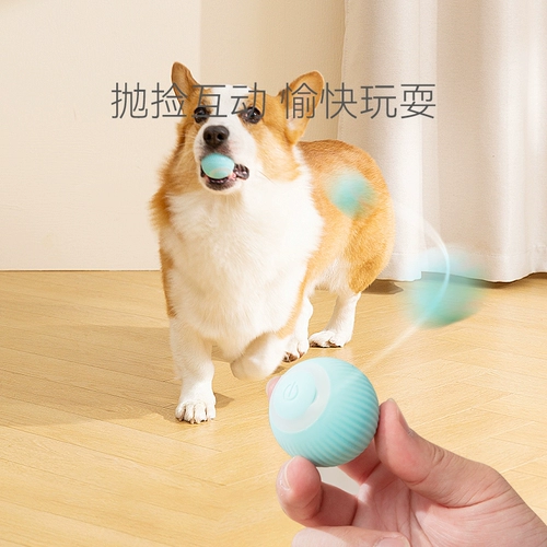 Игрушка для собак, измельчение зубов, автоматический мяч, самоотверженность, душные собачьи мяч для питомца Плат