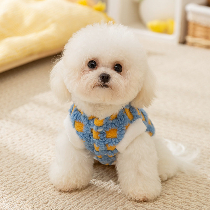 宠物狗狗衣服时光贴布牵引两脚绒衣秋季秋装背心比熊泰迪博美幼犬,淘宝优惠券,粉丝福利购,淘宝优惠卷