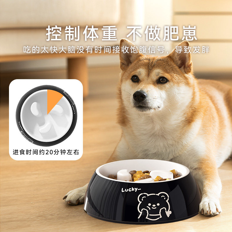 狗狗慢食碗宠物狗盆狗食盆猫粮碗防打翻狗狗专用保护颈椎饭盆幼猫,淘宝优惠券,粉丝福利购,淘宝优惠卷