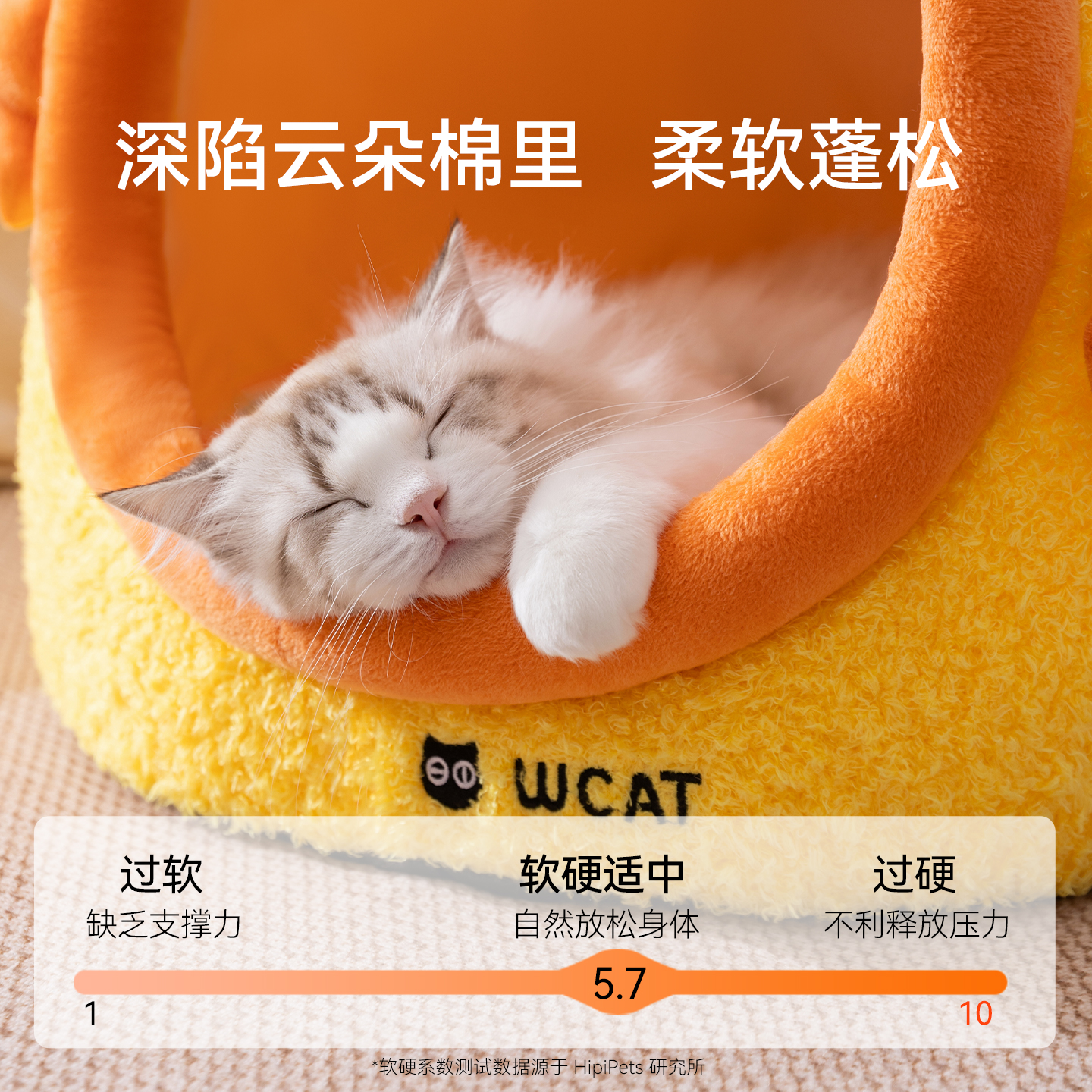 猫窝封闭式安全感冬季保暖小型犬狗狗窝冬天房子型睡觉用宠物用品 - 图0