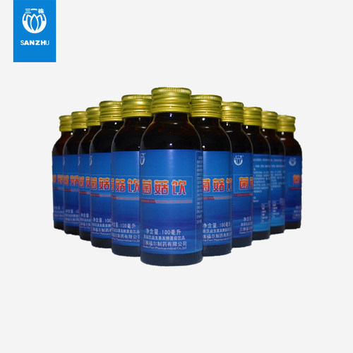 三株菌菇艾克口服液 益生菌 发酵菌菇饮品 100ml*20瓶 - 图2