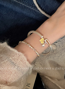 马上有钱足银999.9实心手镯女