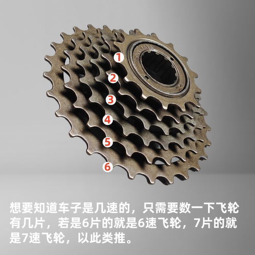 山地车变速旋式飞轮公路车定位齿轮6/7/8/9速塔轮自行车变挡配件 - 图1