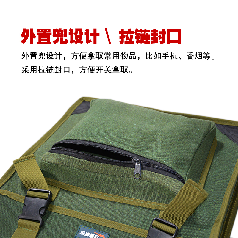 工具背包双肩包加厚帆布双层木工兜维修包大容量装修安装水电工包,淘宝优惠券,粉丝福利购,淘宝优惠卷