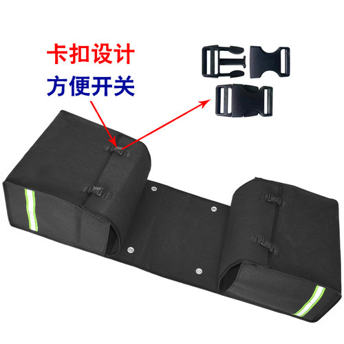 电摩驮包工具包加厚帆布两侧边挂包马鞍电动车后座侧包自行车搭子 - 图1