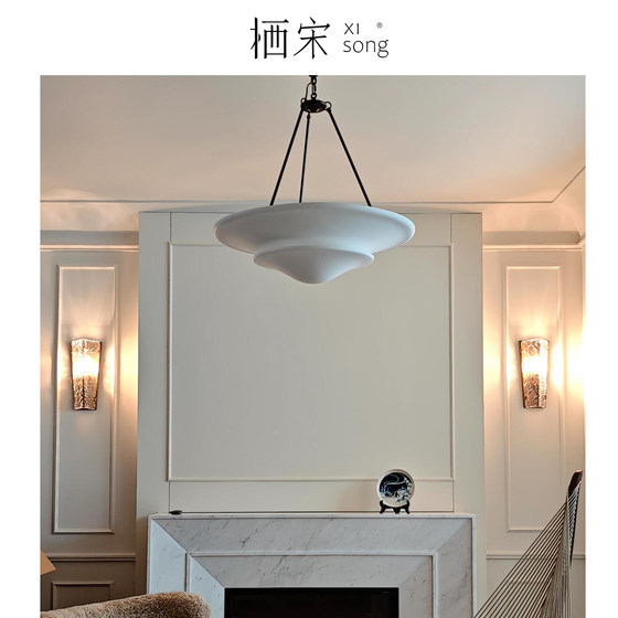 American VC11 retro all-copper gypsum chandelier