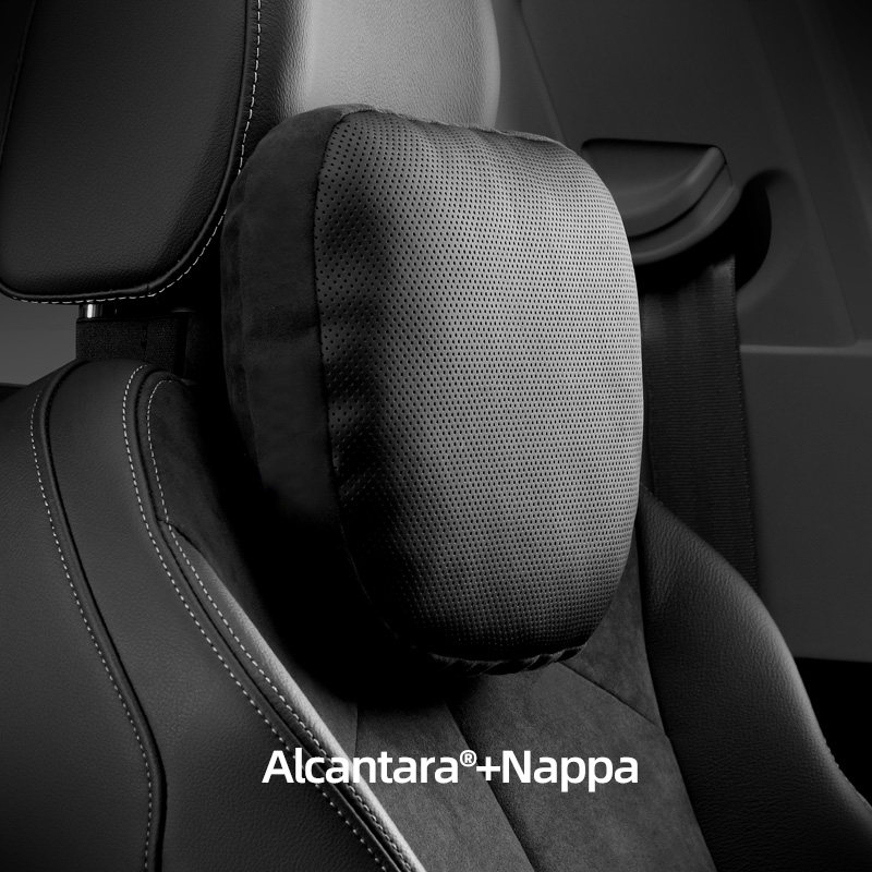 梵汐Alcantara汽车头枕靠枕车用座椅护颈枕车载腰靠整头枕网红,淘宝优惠券,粉丝福利购,淘宝优惠卷