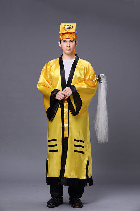 道士服道服道袍长袍套装古装武侠法衣道家衣服太极八卦经衣林正英