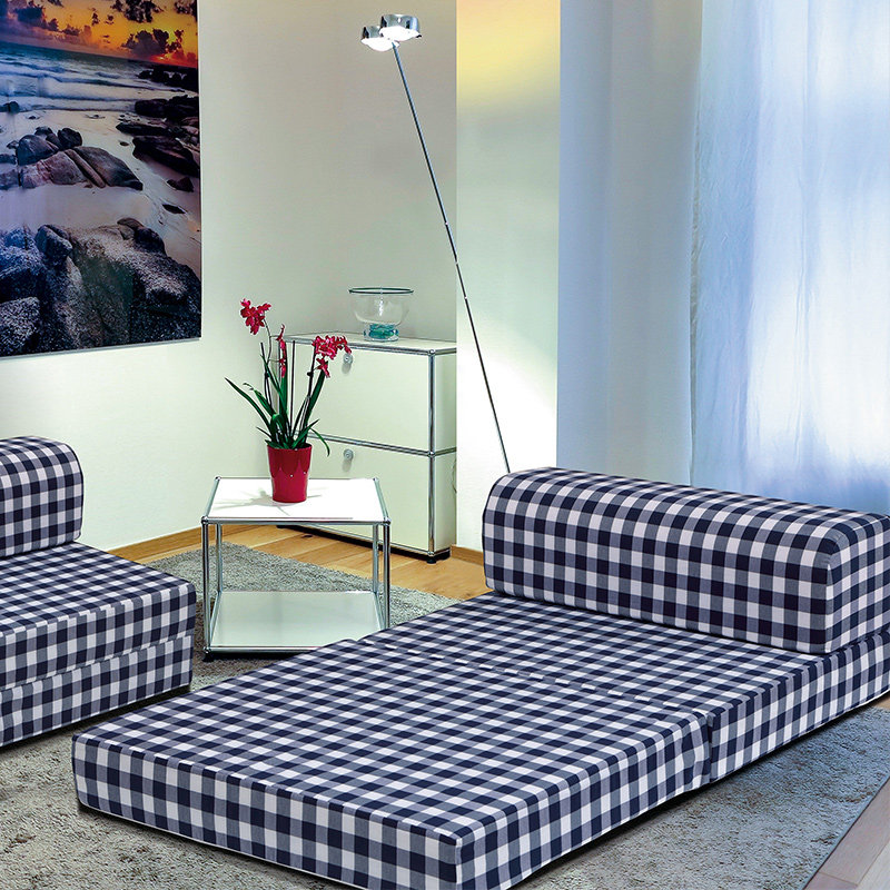 富安娜懒人可折叠客厅卧室海绵床垫 富安娜家具沙发床