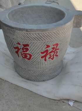 家用石头摆件老青石家用石头捣蒜