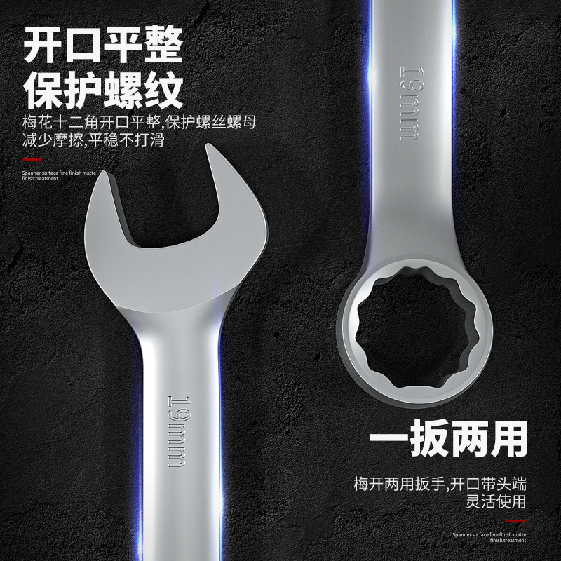 艾瑞泽两用梅花开口扳手套装工具五金全套修车梅开呆板子大全 - 图0