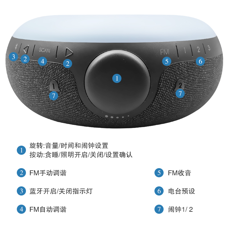 JBL Horizon2音乐地平线2代桌面多媒体蓝牙音箱音响迷你闹钟音响-图2