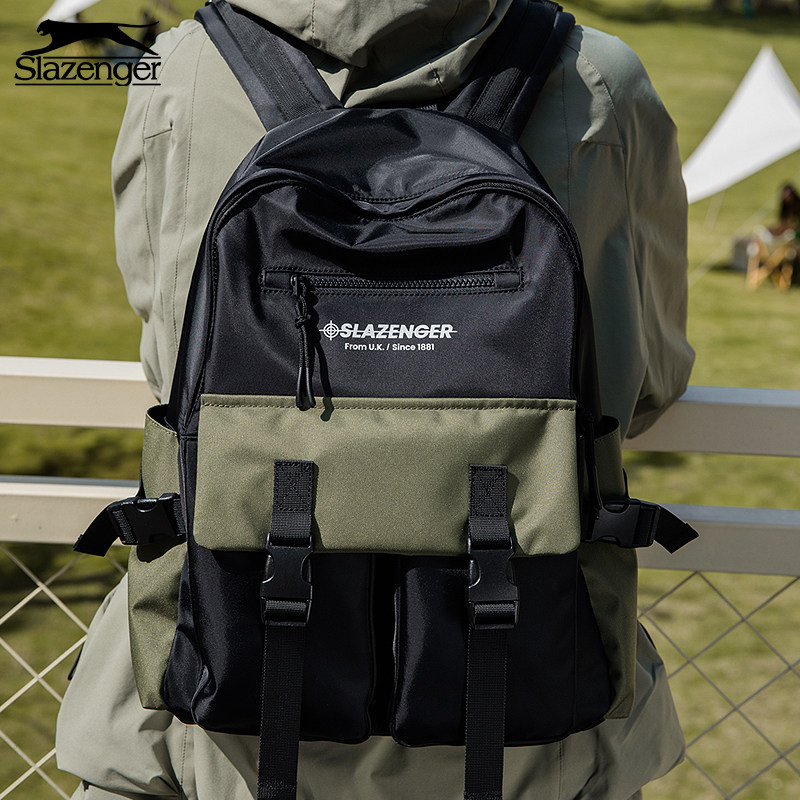slazenger潮初高中学生时尚双肩包 slazenger箱包双肩背包