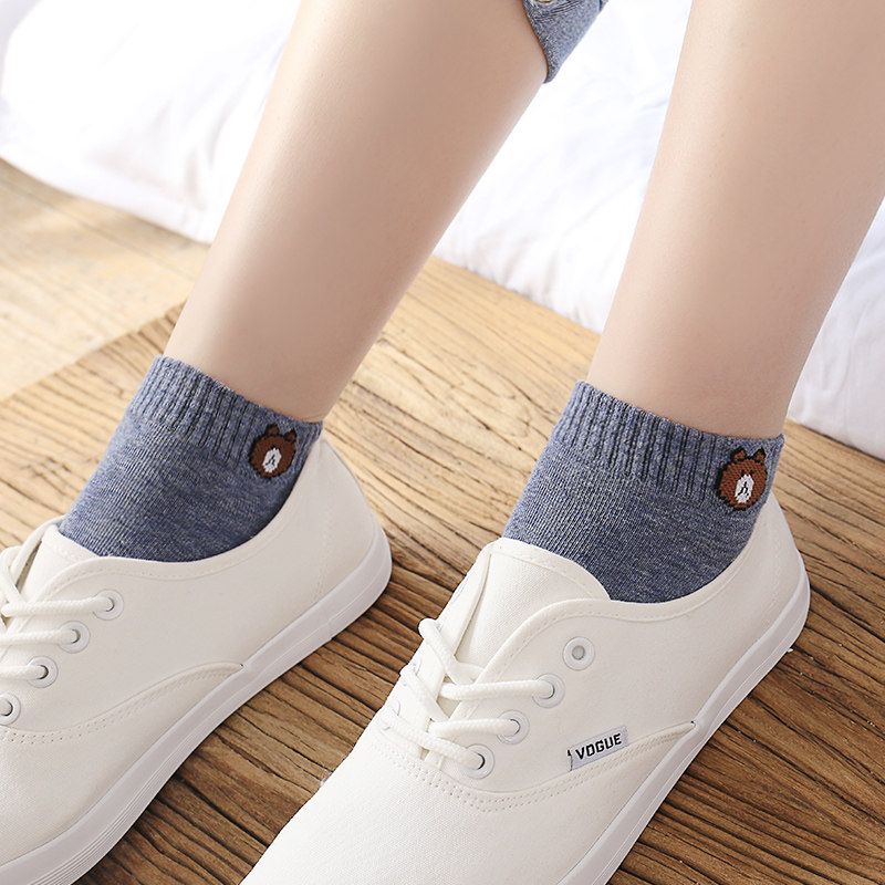 浅口可爱日系街头秋冬季韩版女短袜 帕丽维短袜/打底袜/丝袜/美腿袜