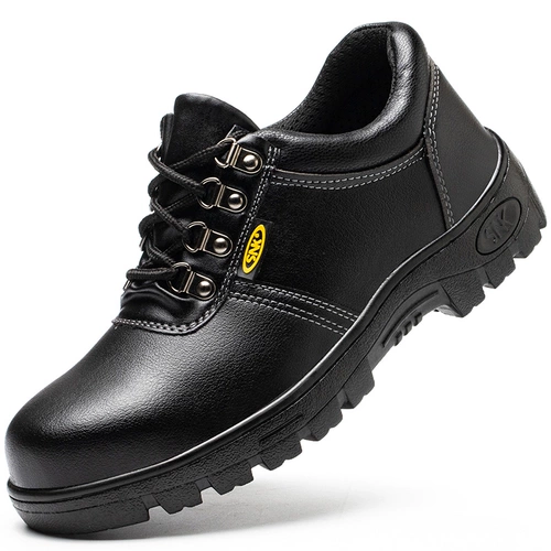 Трудовая обувь мужская анти -смачивающая анти -пирожная стальная строительная площадка Baotou