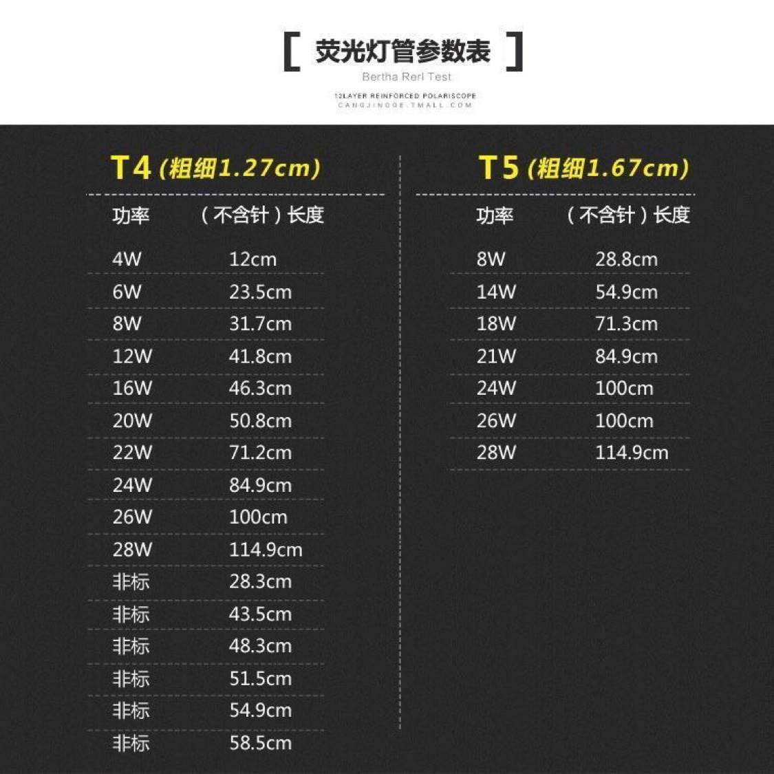 T4镜前灯管长条家用老式cm小细日光节能卫生间三基色荧光t5灯管 - 图2