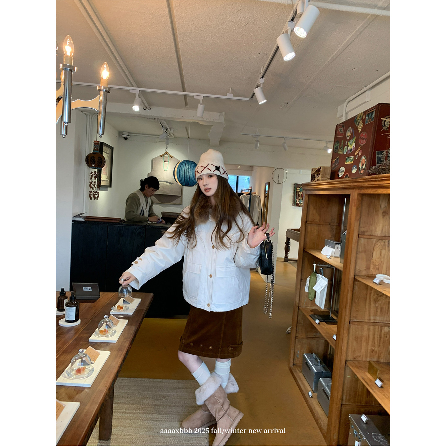 aaaaxbbb 松雪来信 一衣多穿90白鸭绒羽绒服可拆卸毛领夹克外套冬,淘宝优惠券,粉丝福利购,淘宝优惠卷