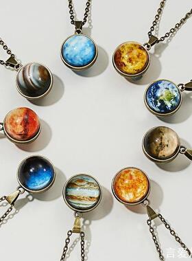 新款欧美银河星空时光仿宝石夜光