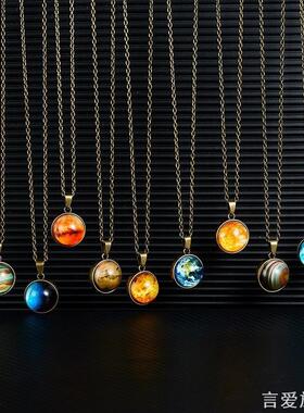 新款欧美银河星空时光仿宝石夜光