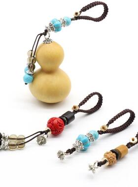 仿和田玉葫芦手机链挂饰高端挂绳