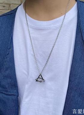 基础百搭合金吊坠项链男嘻哈潮酷