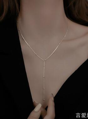 银流苏项链2021年新款女夏简约