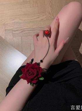 朋克风蕾丝手腕复古哥特配饰手链